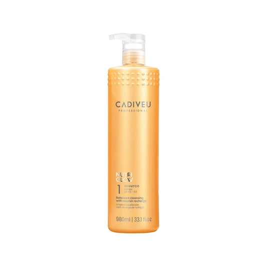 Cadiveu Nutri Glow Shampoo - Nourishing & Shine Enhancing for Healthy Hair, 33.14 fl oz