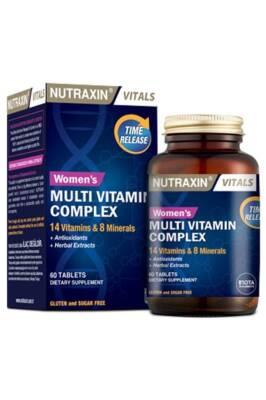 Complément alimentaire multivitaminé et minéral Nutraxin pour femmes - 60 comprimés pour la santé et le bien-être général