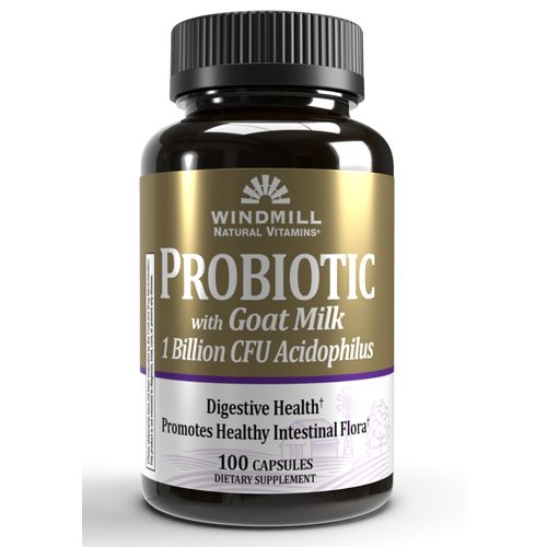 Windmill Probiotic with Goat Milk Capsules, 100 Count Vitamins & Supplements Pasteur Pharmacy