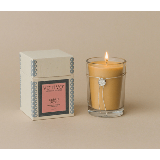 Votivo Aromatic Candle Urban Rose 6.8oz Aromatic Candle Pasteur Pharmacy