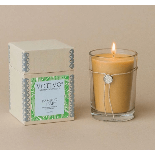 Votivo Aromatic Candle Bamboo Leaf 6.8oz Aromatic Candle Pasteur Pharmacy