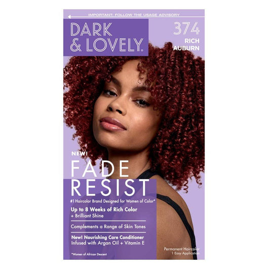 Dark and Lovely Fade Resist Rich Conditioning Color 374Rich Auburn Hair Color Pasteur Pharmacy Default Title