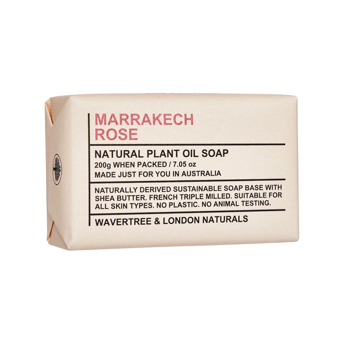 Wavertree & London Marrakech Rose Natural Soap 7 Oz Natural Soap Pasteur Pharmacy