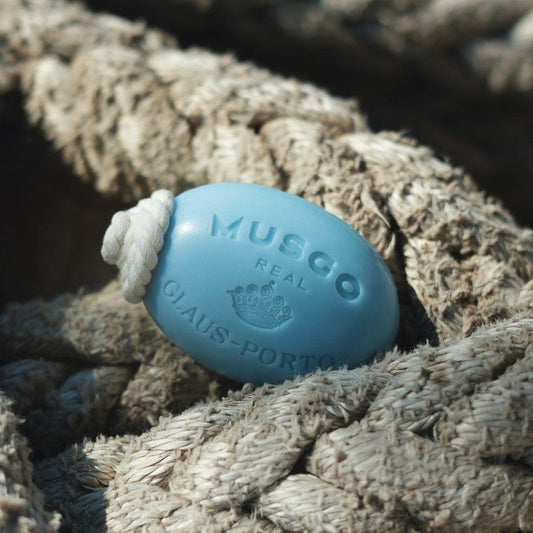 Claus Porto Musgo Real Alto Mar Soap On A Rope 6.7 oz Soap On A Rope Pasteur Pharmacy