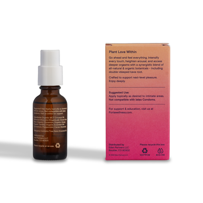 Aceite estimulante Awaken con botánicos orgánicos