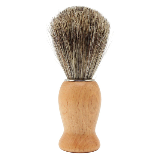 Il Ceppo Light Wood Handle Pure Badger Bristle Shave Brush Pasteur Pharmacy