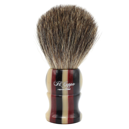 Il Ceppo Red Handle Pure Badger Bristle Shave Brush Pasteur Pharmacy