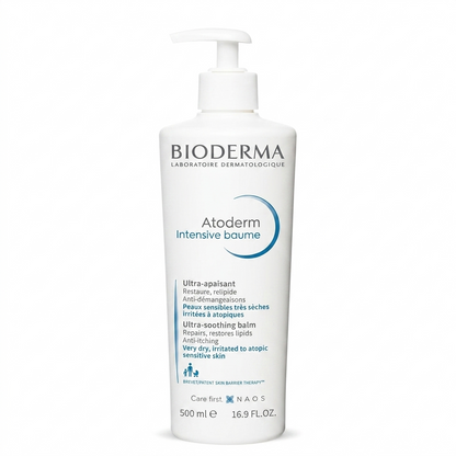 Bálsamo calmante intensivo Bioderma Atoderm - 500 ml - Alivio para piel seca y atópica, hidratante sin fragancia, terapia de barrera cutánea