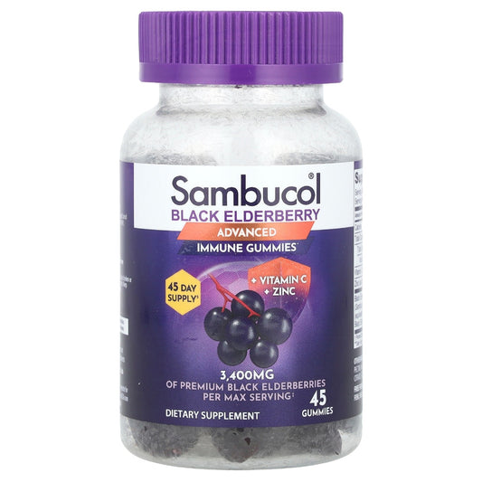 Sambucol® Black Elderberry Immune Gummies – Advanced Formula Vitamins & Supplements Pasteur Pharmacy