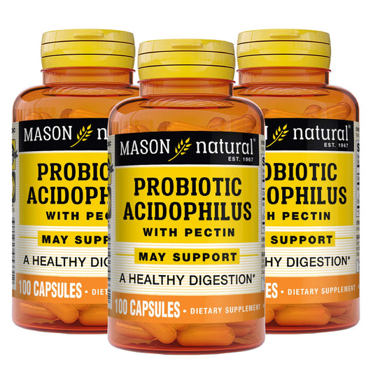 Mason Natural Probiotic Acidophilus With Pectin, 100 Capsules Vitamins & Supplements Pasteur Pharmacy