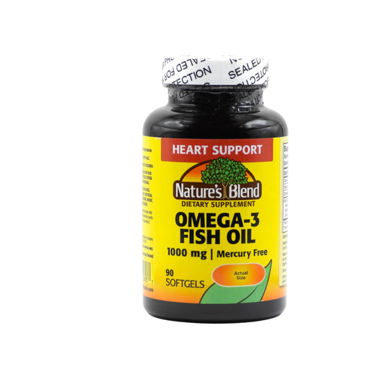 Nature's Blend Omega 3 1000 Mg Softgels 90 Ct Vitamins & Supplements Pasteur Pharmacy