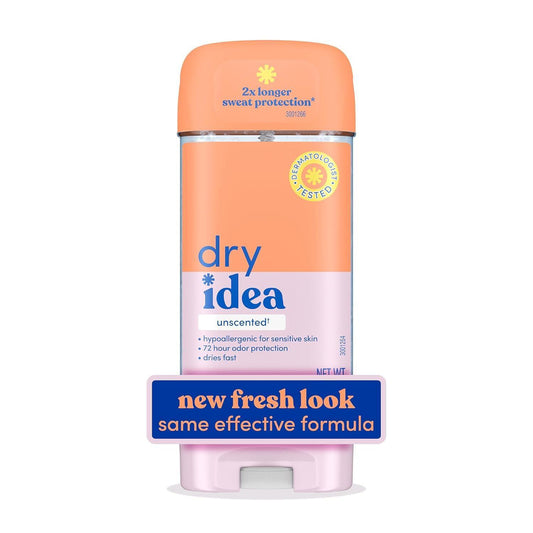 Dry Idea Antiperspirant & Deodorant Clear Gel, Unscented 3 Oz Deodorant Pasteur Pharmacy