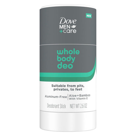 Dove Men+Care Aloe & Bamboo Whole Body Deodorant Stick - 2.6oz Deodorant Pasteur Pharmacy