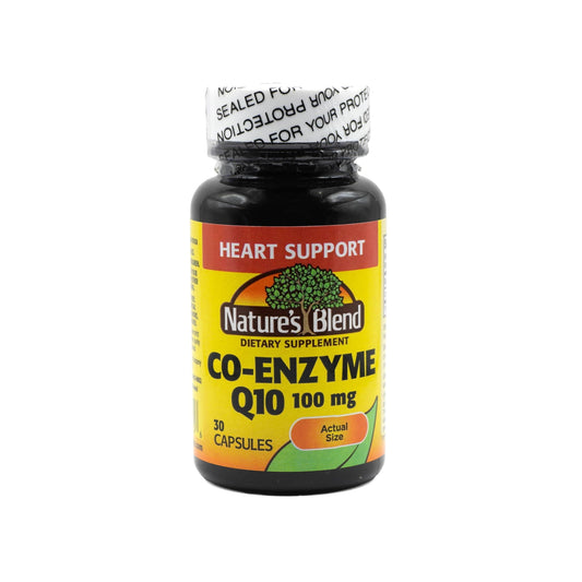 Nature's Blend S Coenzyme Q10 100 Mg 30 Capsules Vitamins & Supplements Pasteur Pharmacy