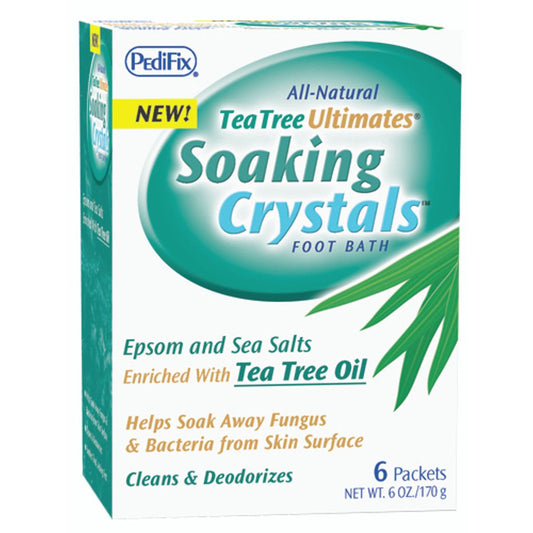 PediFix All-Natural Tea Tree Ultimates Soaking Crystals Foot Bath 6ct Foot Care Pasteur Pharmacy