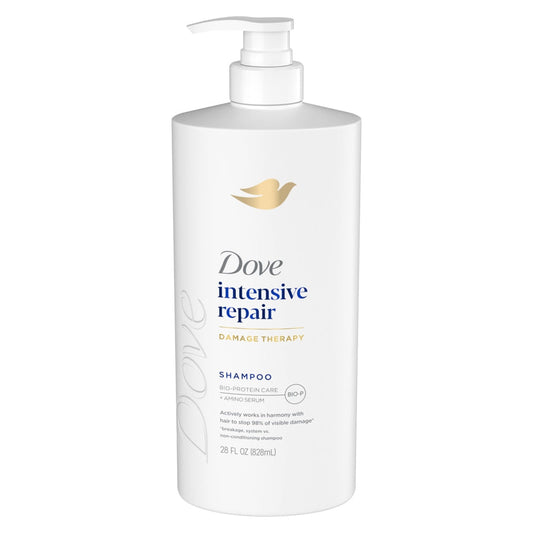 Dove Intensive Repair Shampoo for Damaged Hair with Bio-Restore Complex, 28 oz (Value Size) Shampoo Pasteur Pharmacy
