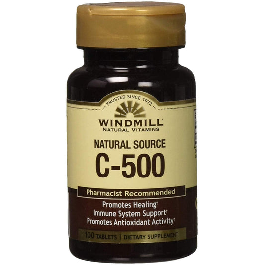 Windmill Natural Source Vitamin C-500 Tablets Vitamins & Supplements Pasteur Pharmacy