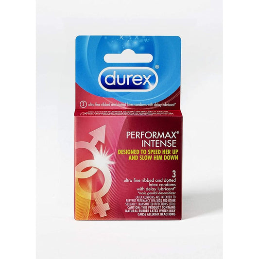 Durex Performax Intense Lubricated Ribbed Dotted Premium Condoms Condoms Pasteur Pharmacy
