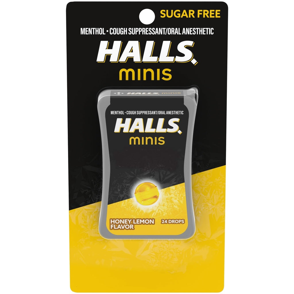 Halls Minis Cherry Flavor Sugar Free Cough Drops, 24 Drops Health & Beauty Pasteur Pharmacy
