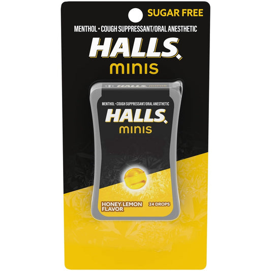 Halls Minis Cherry Flavor Sugar Free Cough Drops, 24 Drops Health & Beauty Pasteur Pharmacy