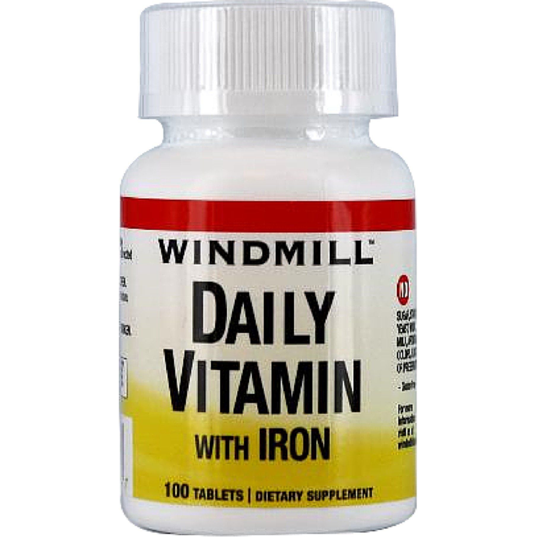 Windmill Daily Vitamin With Iron Tablets 100ct Vitamins & Supplements Pasteur Pharmacy