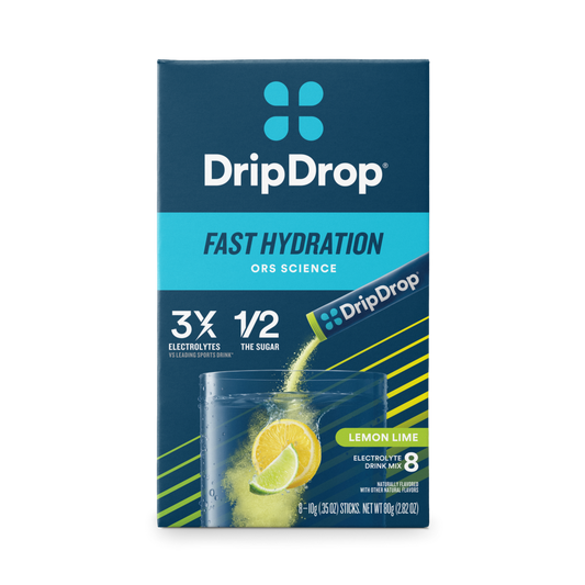 Drip Drop Lemon Lime Fast Hydration Electrolyte Drink Mix Powdered Beverage Mixes Pasteur Pharmacy