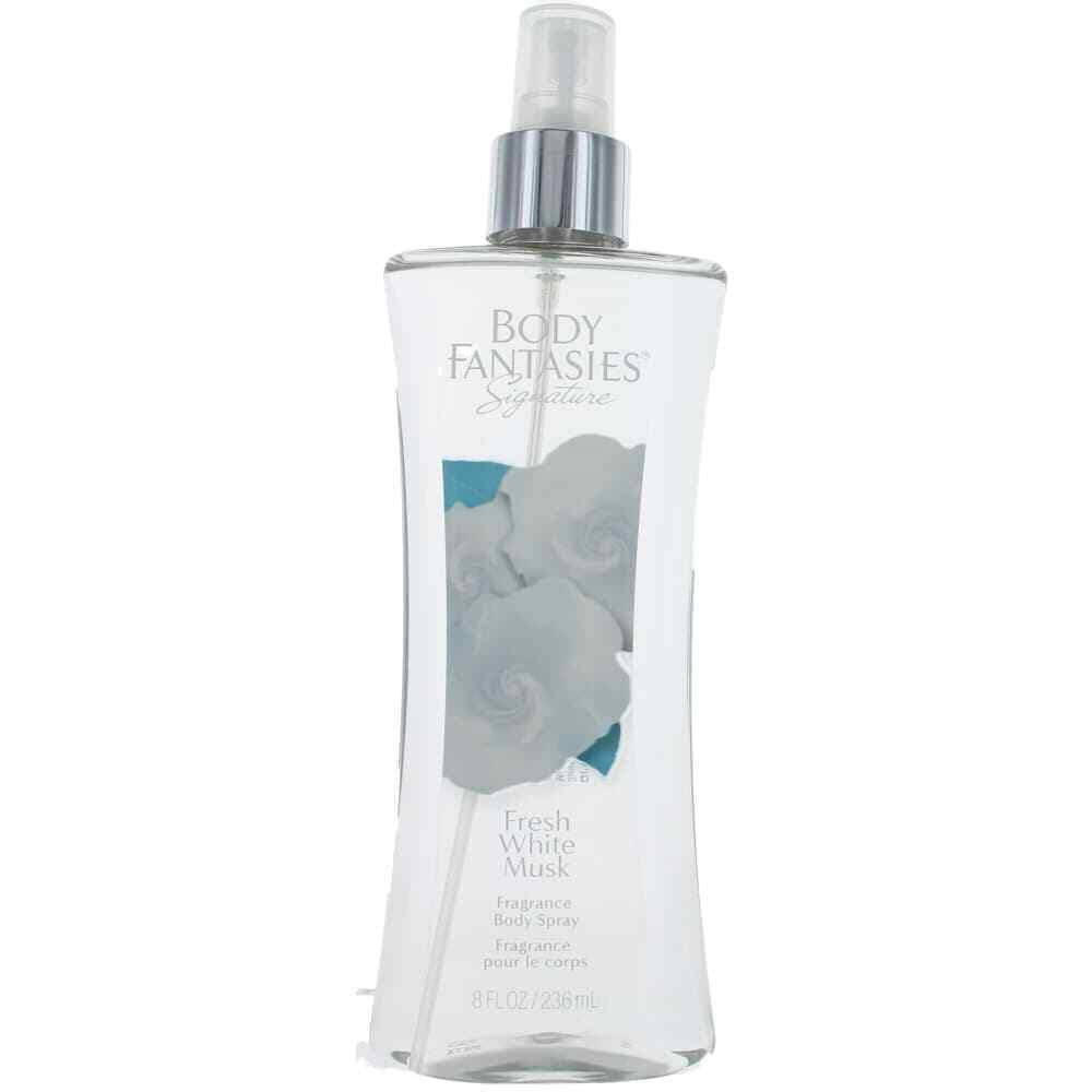 Body Fantasies Signature White Musk Fragrance Body Spray, Clean & Fresh Floral Scent, 8 fl oz Perfume & Cologne Pasteur Pharmacy