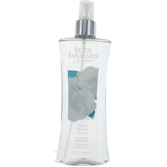 Body Fantasies Signature White Musk Fragrance Body Spray, Clean & Fresh Floral Scent, 8 fl oz Perfume & Cologne Pasteur Pharmacy