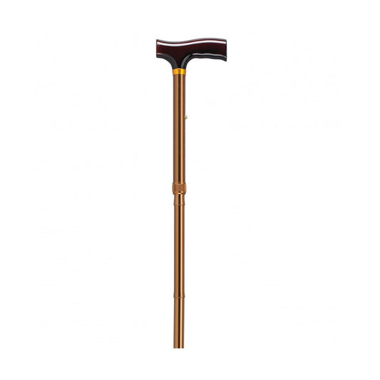 Drive Medical Lightweight Adjustable Bronze Folding Cane With T Handle Canes & Walking Sticks Pasteur Pharmacy