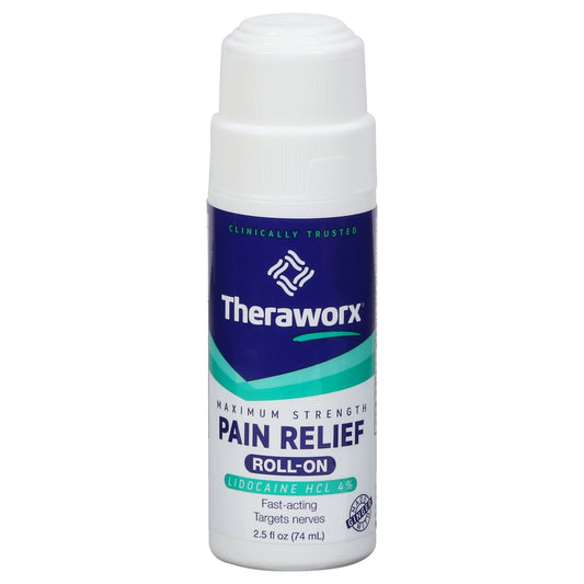 Theraworx® Relief – Maximum Strength – Roll-On - 2.5 Fl Oz Medicine & Drugs Pasteur Pharmacy