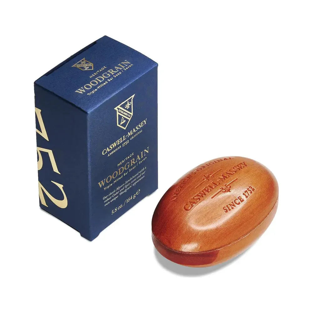 Caswell Massey Triple-Milled Bar Soap 5.8 oz Collection Bar Soap Pasteur Pharmacy Heritage Woodgrain