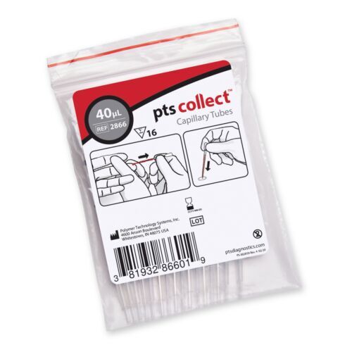 PTS Diagnostics CardioChek 40µL Capillary Tube Medical Supplies Pasteur Pharmacy