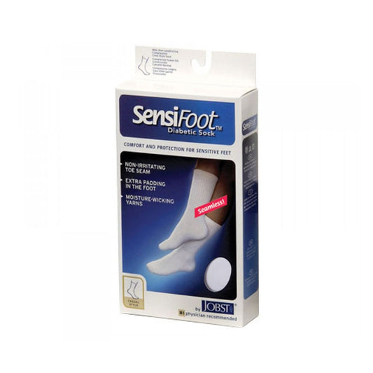 Jobst Sensifoot Diabetic Sock Crew Black Medium Socks Pasteur Pharmacy
