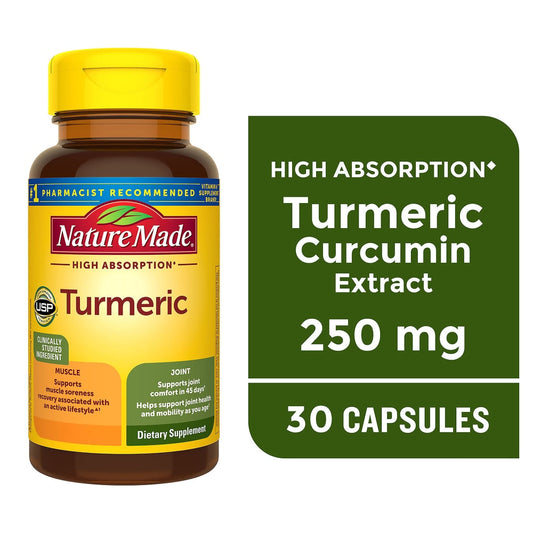Nature Made High Absorption Turmeric Capsules Vitamins & Supplements Pasteur Pharmacy