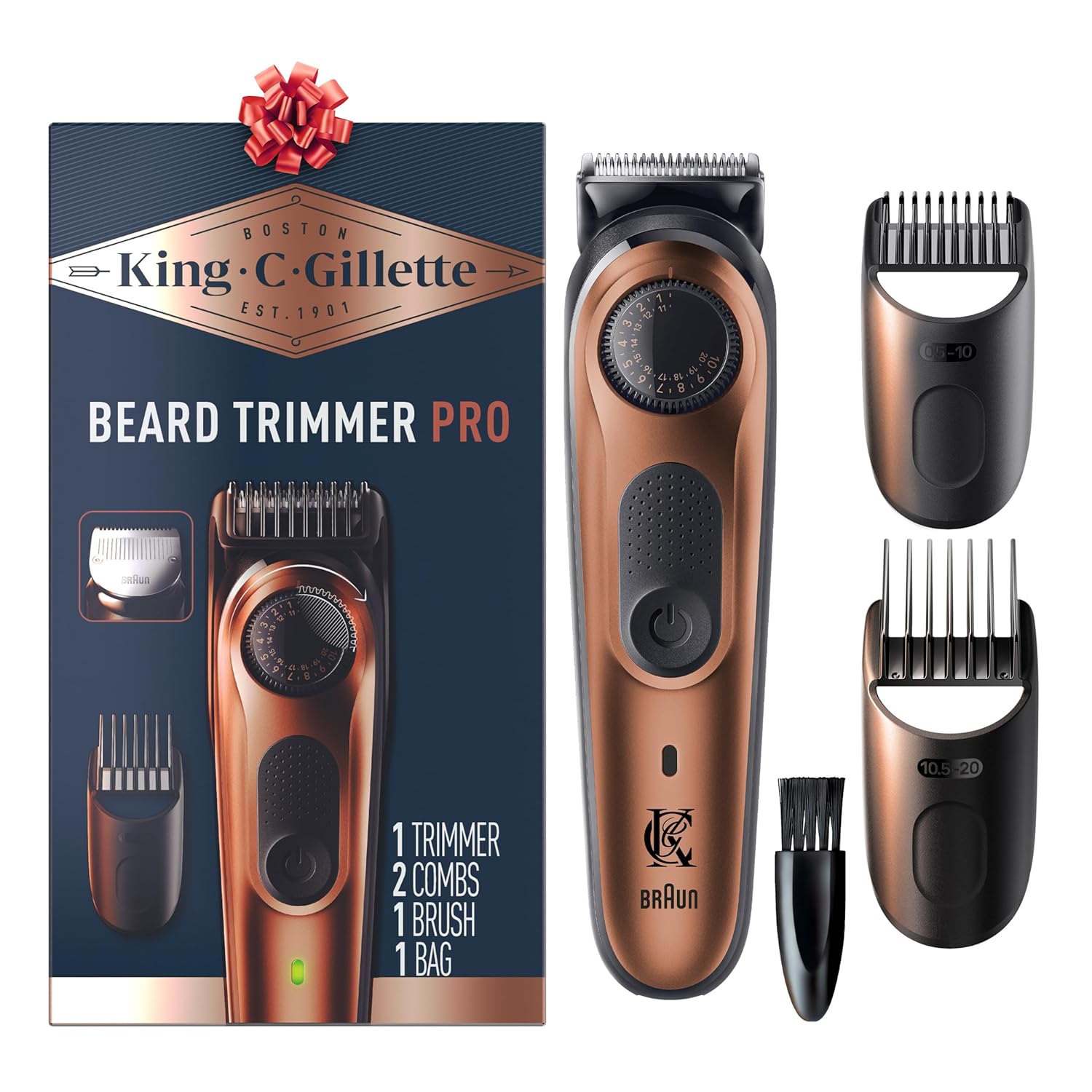 Gillette King C. Beard Trimmer PRO With Precision Wheel Hair Clippers & Trimmers Pasteur Pharmacy