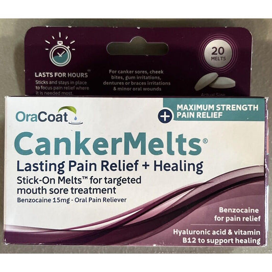 Quest Products Inc Cankermelts Stick-On Melts Mouth Sore Treatment, 20 Count 03/26 Pasteur Pharmacy