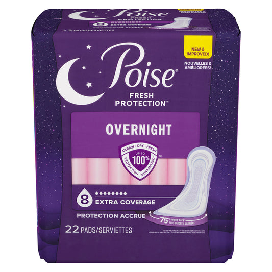 Poise Overnight Extra Coverage Postpartum Incontinence Pads Menstrual Pads Pasteur Pharmacy
