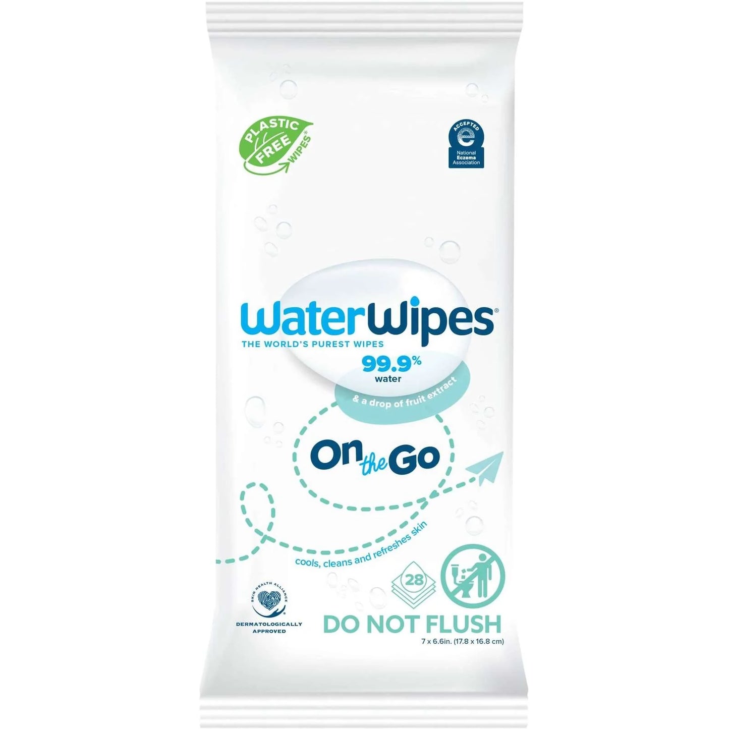 WaterWipes Sensitive+ On The Go Wipes 3-In-1 Unscented & Hypoallergenic 28 Ct Baby Wipes Pasteur Pharmacy