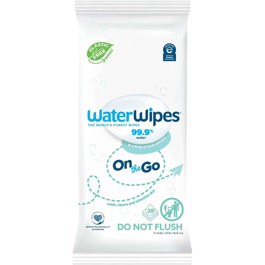WaterWipes Sensitive+ On The Go Wipes 3-In-1 Unscented & Hypoallergenic 28 Ct Baby Wipes Pasteur Pharmacy