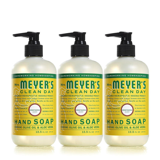 Mrs. Meyer's Clean Day Liquid Hand Soap Bottle, Honeysuckle Scent, 12.5 Fl Oz Liquid Hand Soap Pasteur Pharmacy