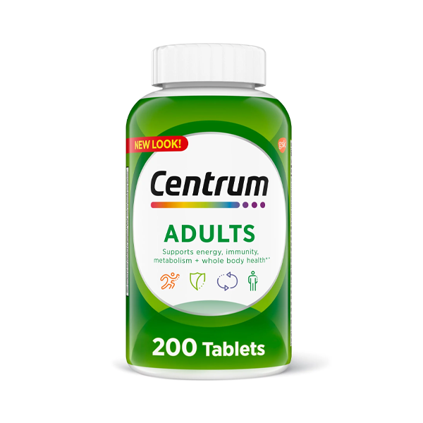 Centrum Adults Multivitamin Tablets 200Ct Vitamins & Supplements Pasteur Pharmacy