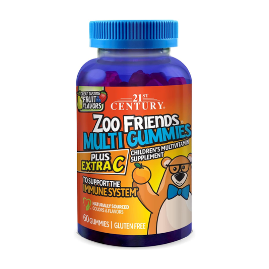 21st Century Zoo Friends® MultiVitamin – 60 Gummies (Assorted Fruit Flavors) Vitamins & Supplements Pasteur Pharmacy