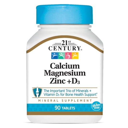 21st Century Cal Mag Zinc D Tablets 90 Ct Vitamins & Supplements Pasteur Pharmacy
