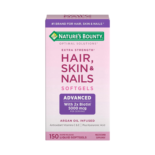 Nature's Bounty Optimal Solutions Hair, Skin & Nails, Extra Strength, Rapid Release Liquid Softgels Vitamins & Supplements Pasteur Pharmacy