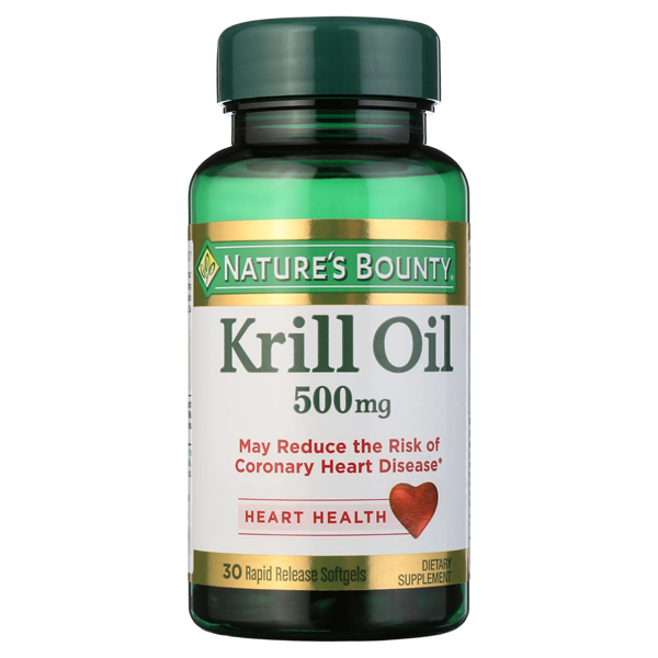 Nature's Bounty Krill Oil, 500 Mg, Rapid Release Softgels