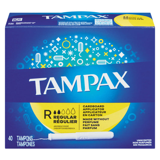 Tampax Cardboard Applicator Tampons Regular Absorbency Unscented Tampons Pasteur Pharmacy