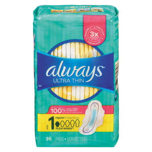 Always Ultra Thin Pads - Regular Size 1 Wings Health & Beauty Pasteur Pharmacy