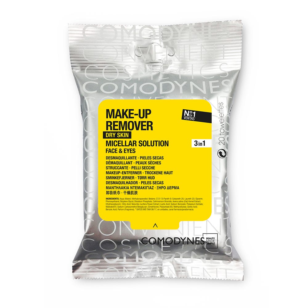 Comodynes Make-up Remover Wipes Micellar Solution For Dry And Sensitive Skin Makeup Removers Pasteur Pharmacy