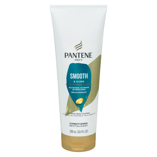 Pantene Smooth & Sleek 72 Hr Smoothness Conditioner 10.4 Fl Oz Conditioners Pasteur Pharmacy
