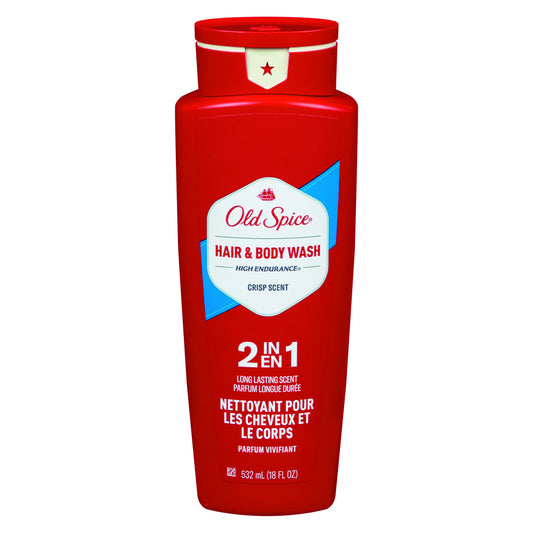 Old Spice High Endurance Hair & Body Wash, 2 In 1, Crisp Scent Body Wash Pasteur Pharmacy